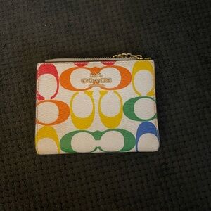 Rainbow Coach Wallet